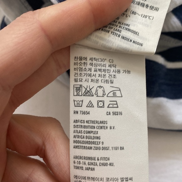 A&F striped T-shirt size S - Picture 6 of 6